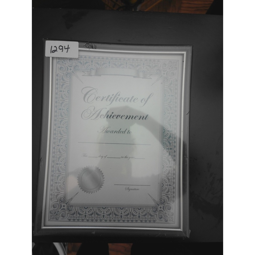 Greenbrier International Document Frame Unisex 8.5x11 Silver New Diploma Award
